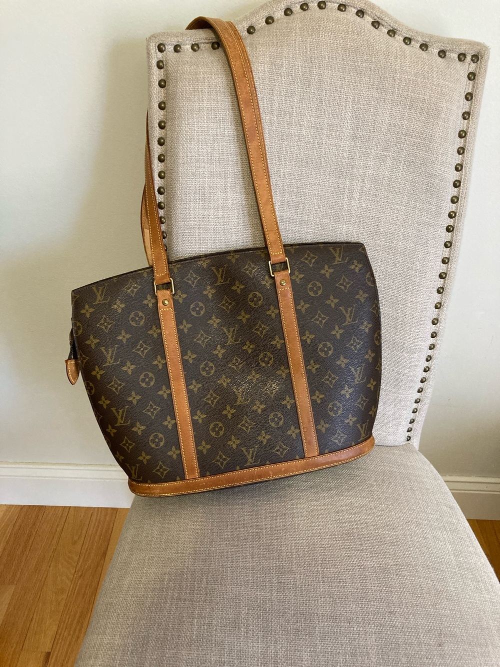 Louis Vuitton Monogram Canvas Tote in Brown and Tan